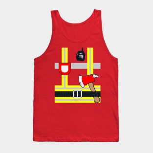 Costume Firefighter Fireman Tank Top